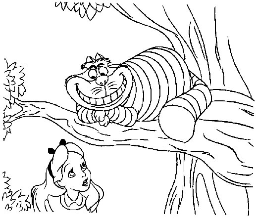 Раскраска: Алиса в стране чудес (Анимационные фильмы) #127893 - Бесплатные раскраски для печати