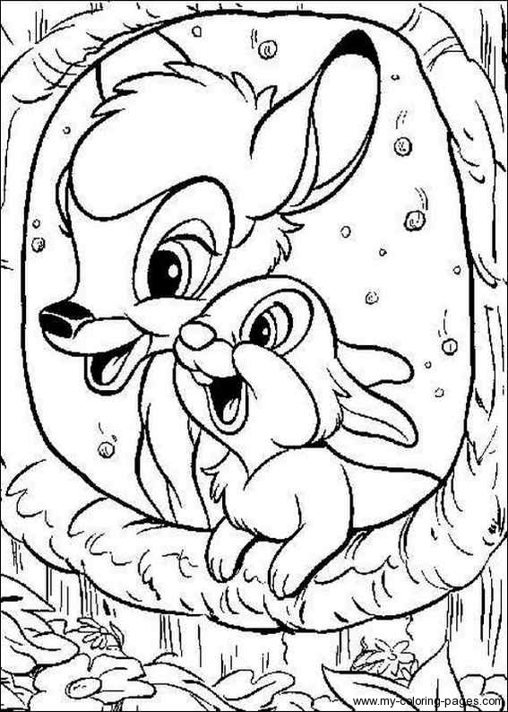 Раскраска: Bambi (Анимационные фильмы) #128518 - Бесплатные раскраски для печати