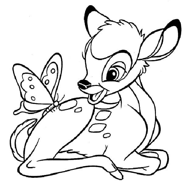 Раскраска: Bambi (Анимационные фильмы) #128559 - Бесплатные раскраски для печати