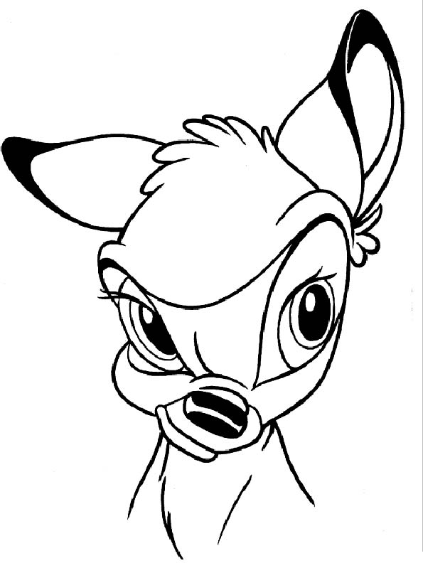 Раскраска: Bambi (Анимационные фильмы) #128561 - Бесплатные раскраски для печати