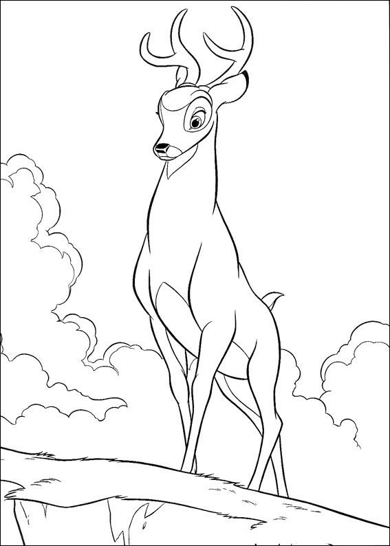 Раскраска: Bambi (Анимационные фильмы) #128595 - Бесплатные раскраски для печати