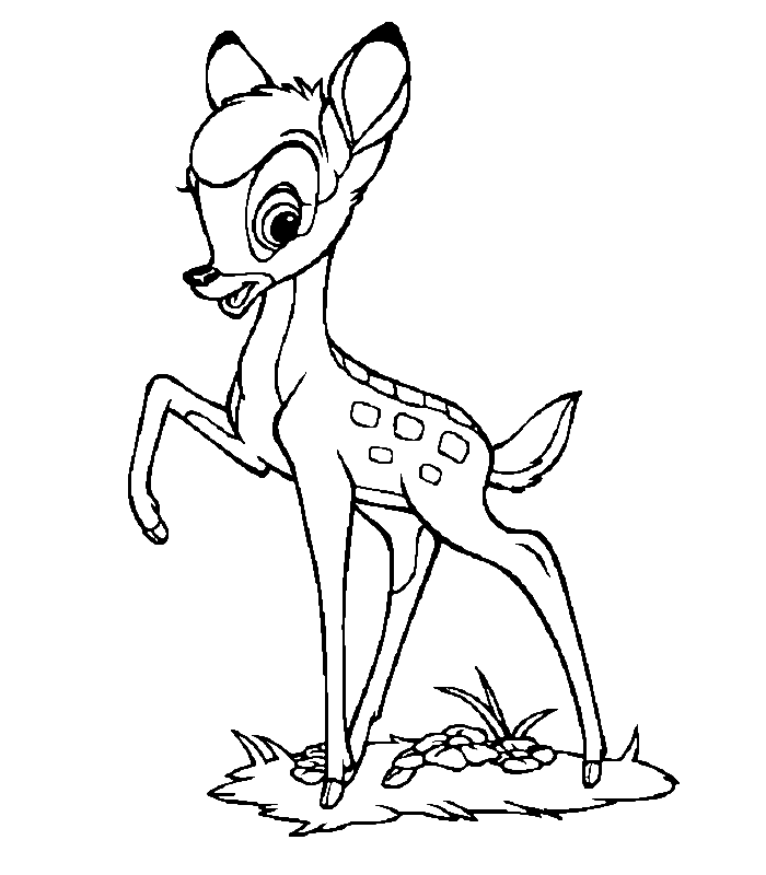 Раскраска: Bambi (Анимационные фильмы) #128688 - Бесплатные раскраски для печати