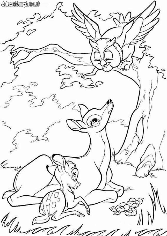 Раскраска: Bambi (Анимационные фильмы) #128704 - Бесплатные раскраски для печати