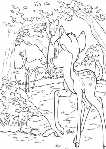 Раскраска: Bambi (Анимационные фильмы) #128719 - Бесплатные раскраски для печати