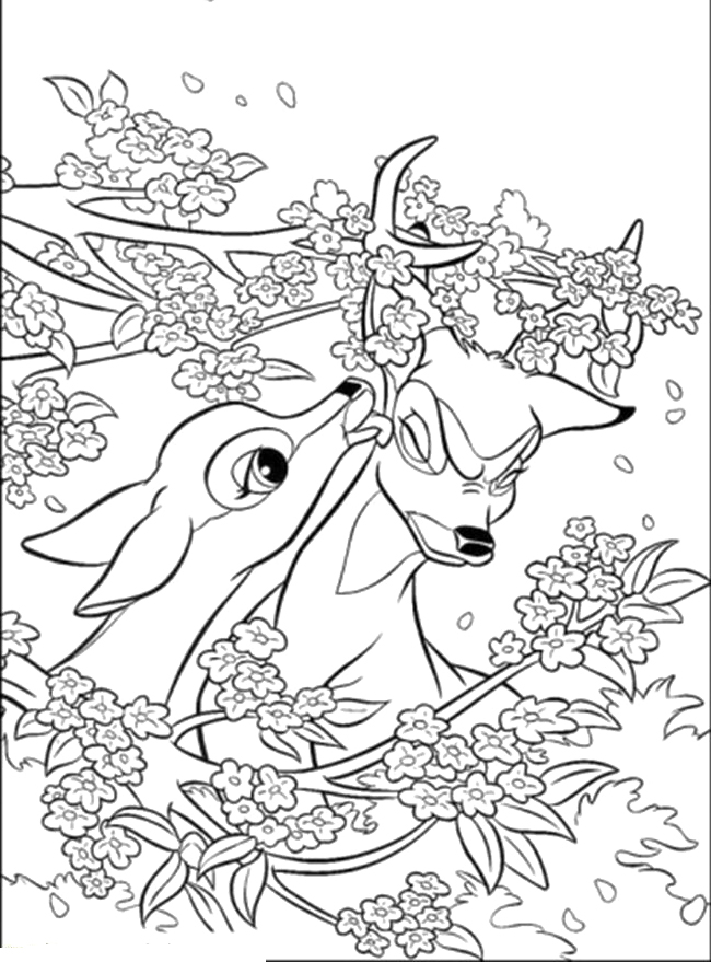 Раскраска: Bambi (Анимационные фильмы) #128746 - Бесплатные раскраски для печати