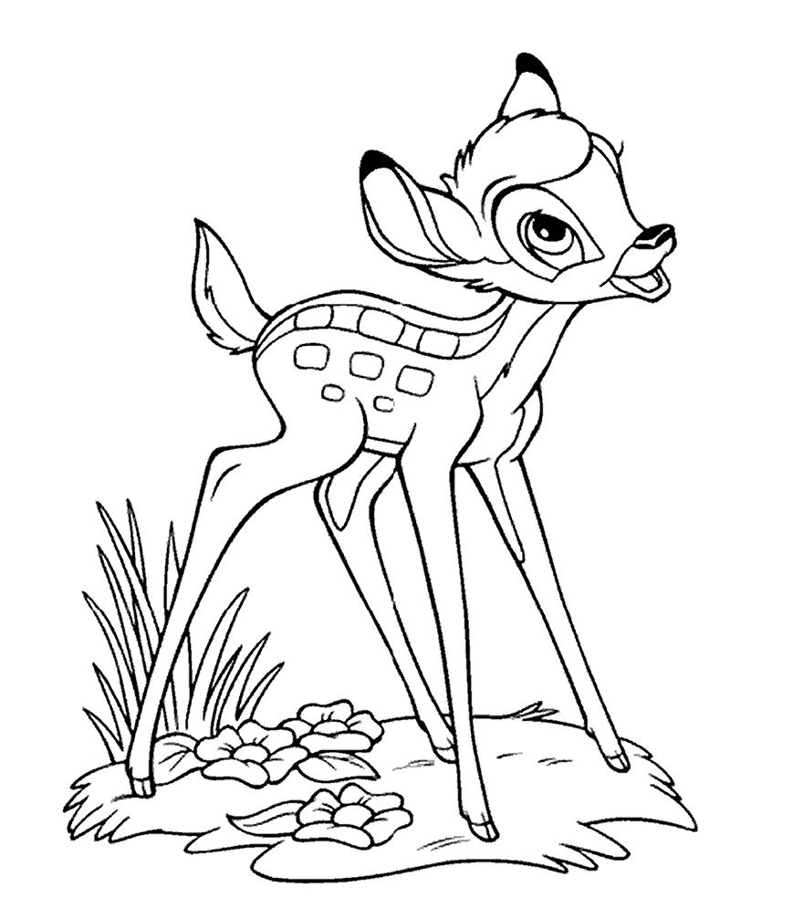 Раскраска: Bambi (Анимационные фильмы) #128748 - Бесплатные раскраски для печати