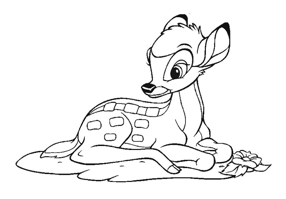 Раскраска: Bambi (Анимационные фильмы) #128762 - Бесплатные раскраски для печати
