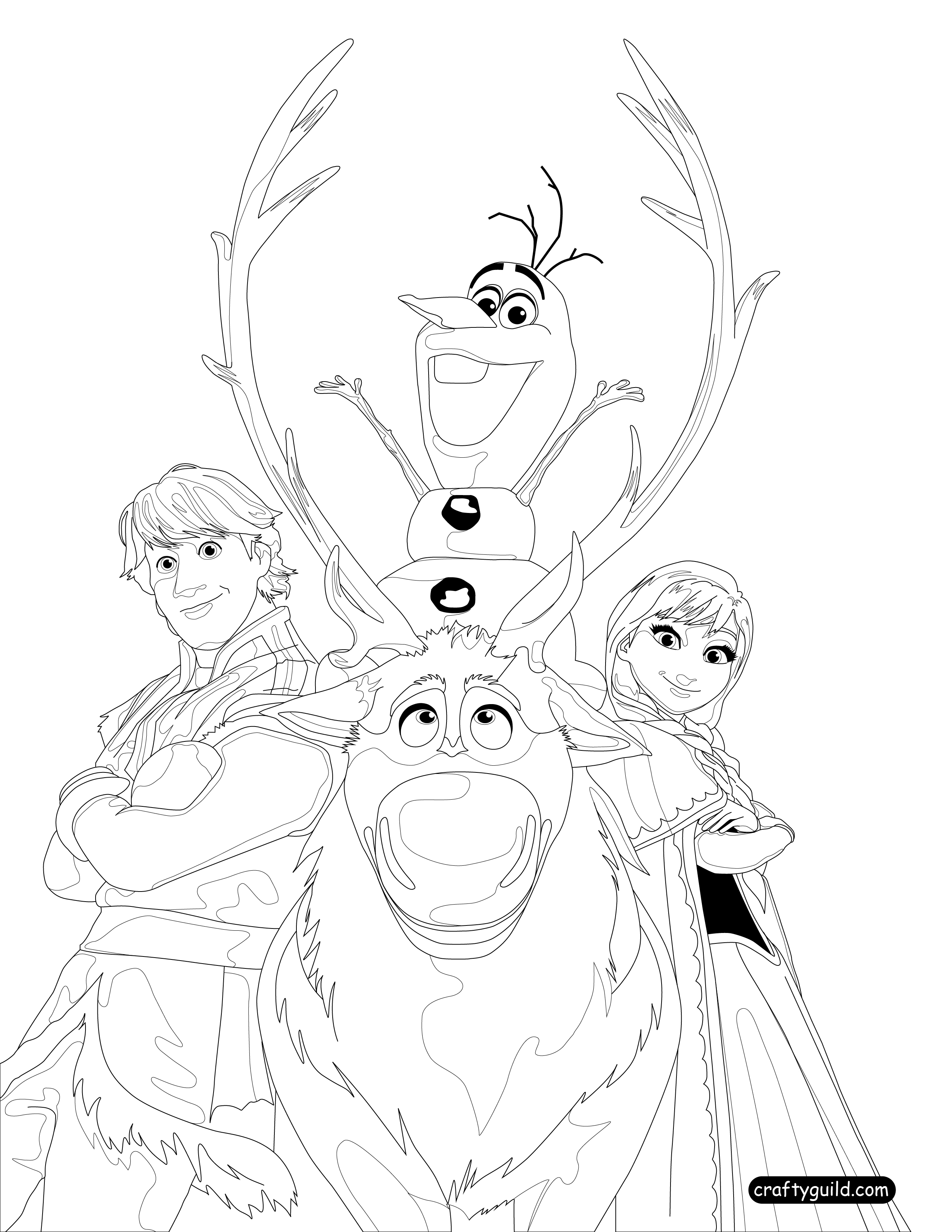 Раскраска: Снежная королева (Анимационные фильмы) #71787 - Бесплатные раскраски для печати