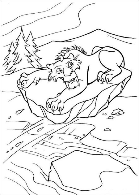 Раскраска: Ледниковый период (Анимационные фильмы) #71594 - Бесплатные раскраски для печати