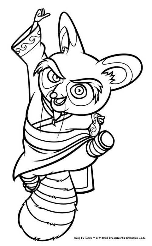 Раскраска: Кунг-фу панда (Анимационные фильмы) #73326 - Бесплатные раскраски для печати