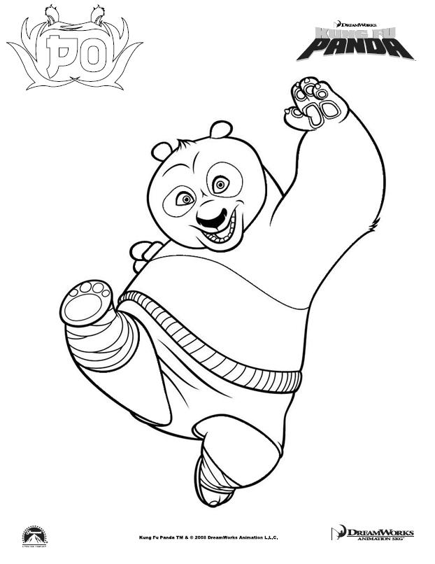 Раскраска: Кунг-фу панда (Анимационные фильмы) #73338 - Бесплатные раскраски для печати