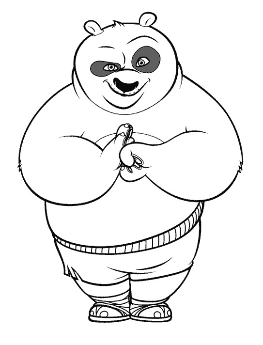 Раскраска: Кунг-фу панда (Анимационные фильмы) #73368 - Бесплатные раскраски для печати