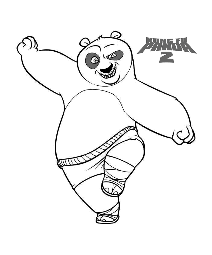 Раскраска: Кунг-фу панда (Анимационные фильмы) #73398 - Бесплатные раскраски для печати