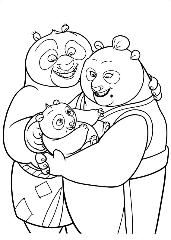Раскраска: Кунг-фу панда (Анимационные фильмы) #73412 - Бесплатные раскраски для печати