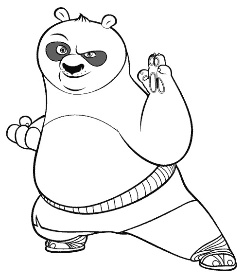 Раскраска: Кунг-фу панда (Анимационные фильмы) #73424 - Бесплатные раскраски для печати