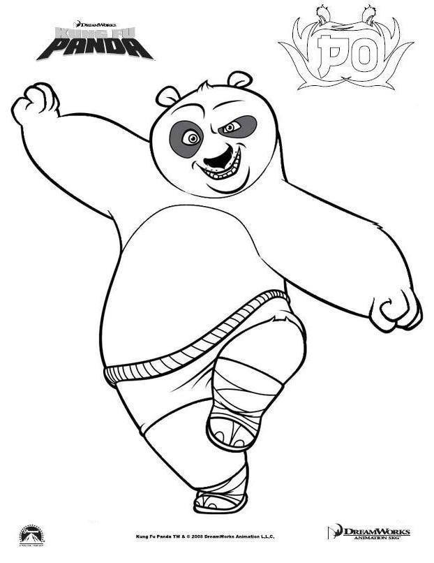 Раскраска: Кунг-фу панда (Анимационные фильмы) #73519 - Бесплатные раскраски для печати