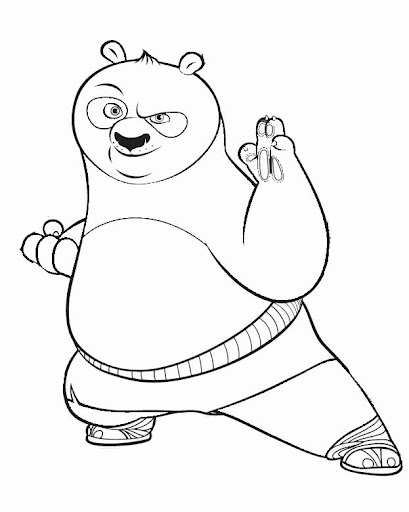 Раскраска: Кунг-фу панда (Анимационные фильмы) #73577 - Бесплатные раскраски для печати
