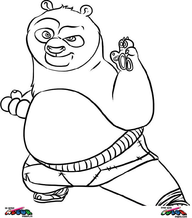 Раскраска: Кунг-фу панда (Анимационные фильмы) #73601 - Бесплатные раскраски для печати