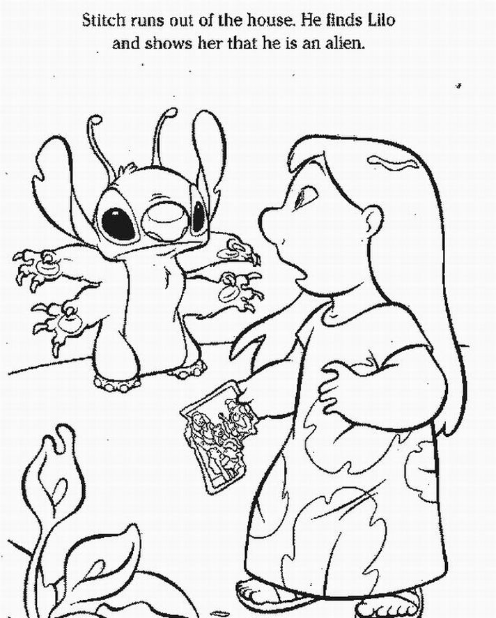 Раскраска: Лило и Стич (Анимационные фильмы) #44911 - Бесплатные раскраски для печати