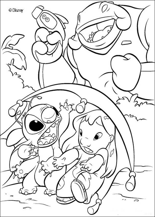 Раскраска: Лило и Стич (Анимационные фильмы) #44935 - Бесплатные раскраски для печати