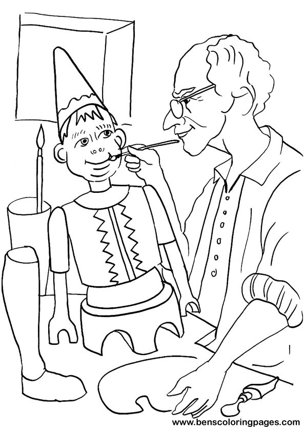 Раскраска: Пиноккио (Анимационные фильмы) #132277 - Бесплатные раскраски для печати