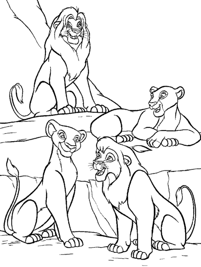 Раскраска: Король Лев (Анимационные фильмы) #73750 - Бесплатные раскраски для печати