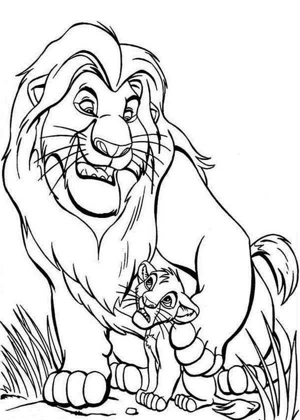 Раскраска: Король Лев (Анимационные фильмы) #73958 - Бесплатные раскраски для печати