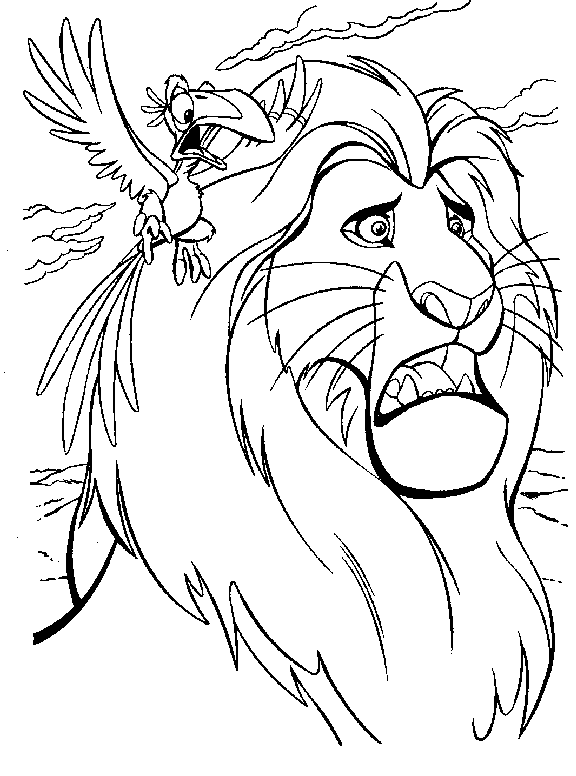 Раскраска: Король Лев (Анимационные фильмы) #73967 - Бесплатные раскраски для печати