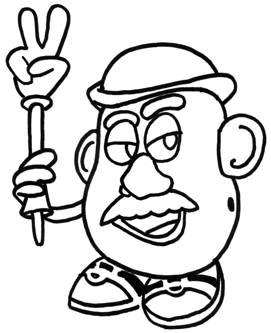 Раскраска: Мистер картофель (Анимационные фильмы) #45110 - Бесплатные раскраски для печати