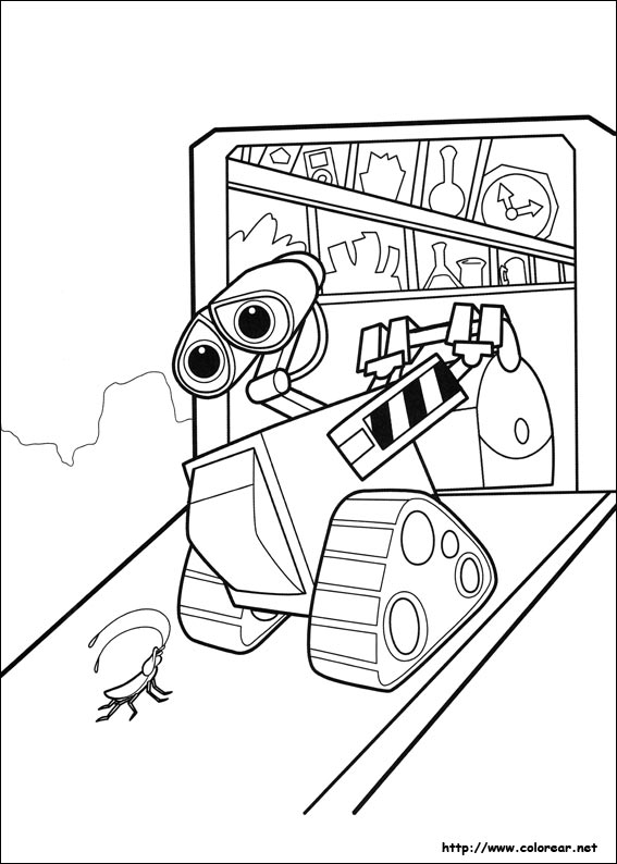 Раскраска: Wall-E (Анимационные фильмы) #132203 - Бесплатные раскраски для печати