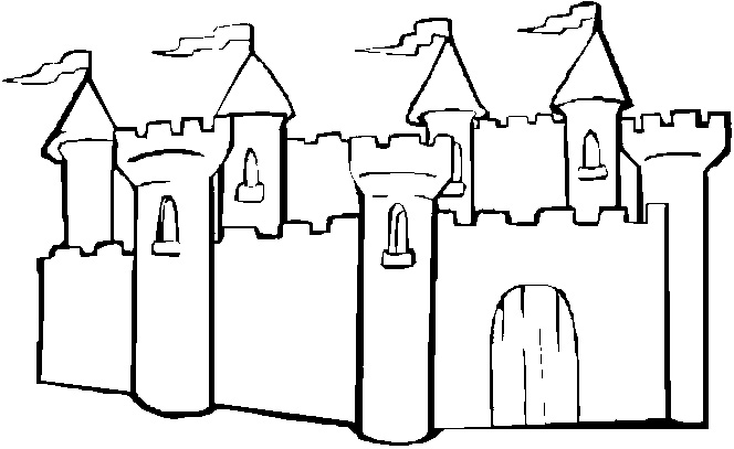 Раскраска: Замок (Здания и Архитектура) #62055 - Бесплатные раскраски для печати