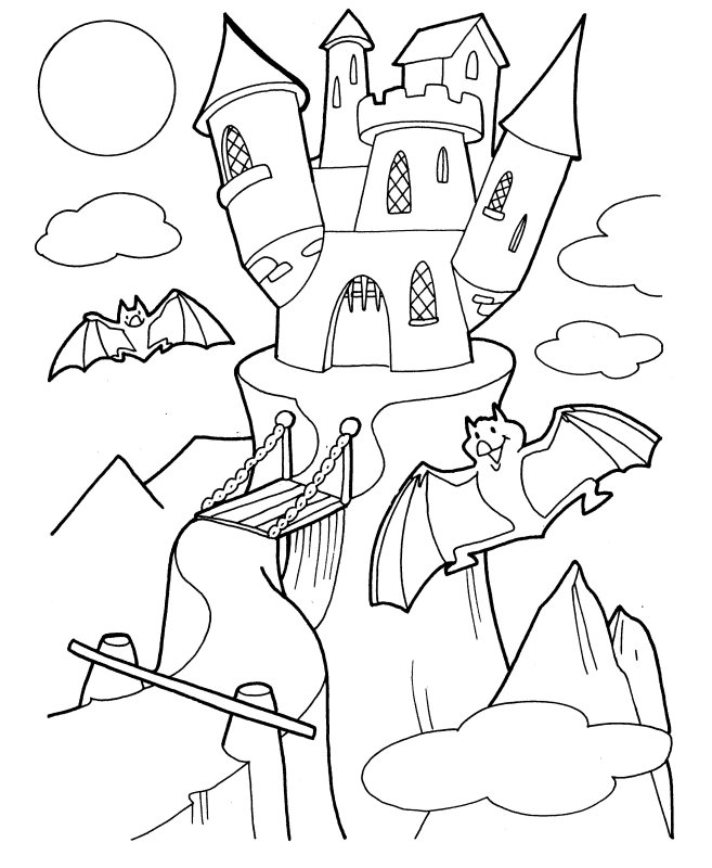 Раскраска: Замок (Здания и Архитектура) #62214 - Бесплатные раскраски для печати