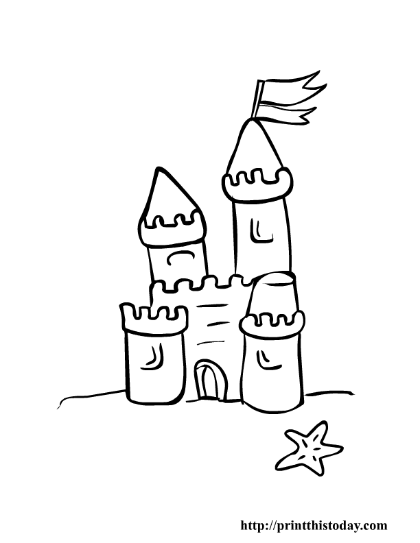 Раскраска: Замок (Здания и Архитектура) #62234 - Бесплатные раскраски для печати