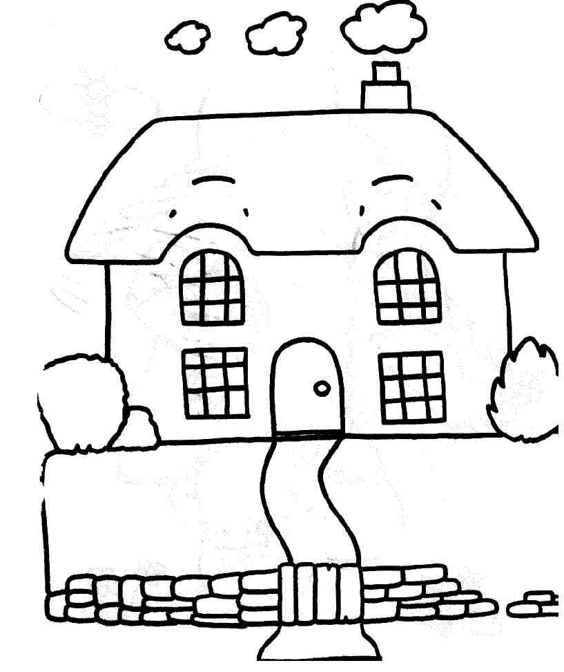 Раскраска: дом (Здания и Архитектура) #64699 - Бесплатные раскраски для печати