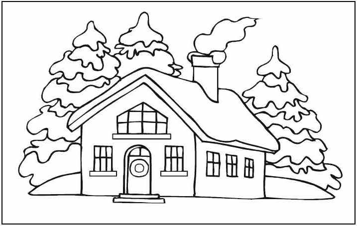 Раскраска: дом (Здания и Архитектура) #64758 - Бесплатные раскраски для печати