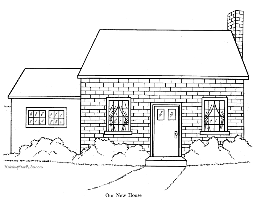 Раскраска: дом (Здания и Архитектура) #64761 - Бесплатные раскраски для печати