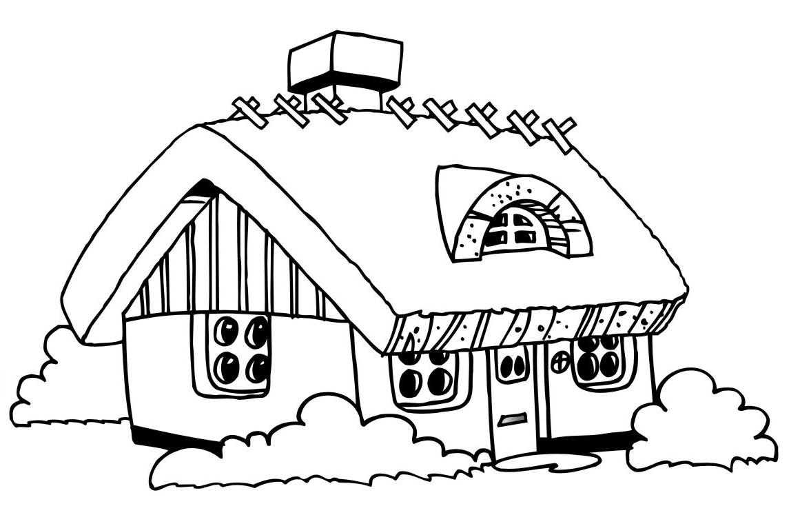 Раскраска: дом (Здания и Архитектура) #64784 - Бесплатные раскраски для печати