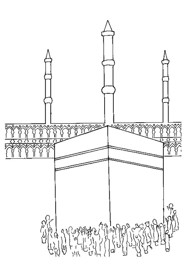 Раскраска: мечеть (Здания и Архитектура) #64603 - Бесплатные раскраски для печати