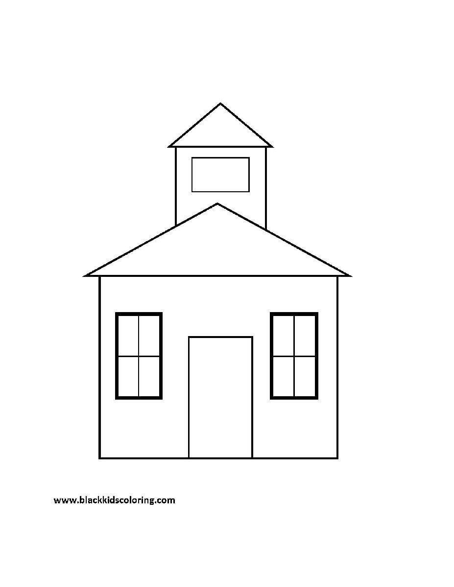 Раскраска: школа (Здания и Архитектура) #66829 - Бесплатные раскраски для печати