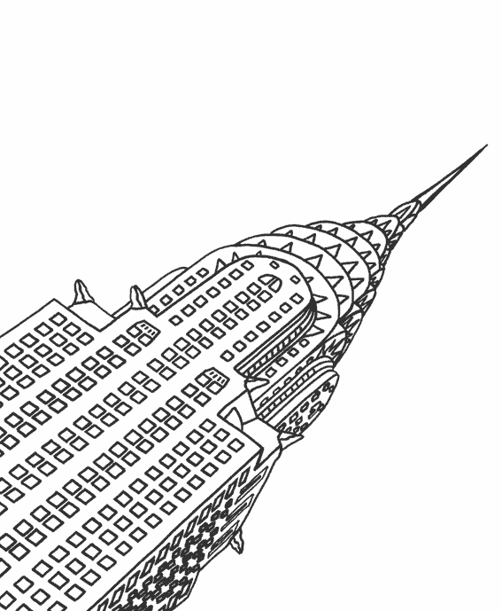 Раскраска: небоскреб (Здания и Архитектура) #65558 - Бесплатные раскраски для печати