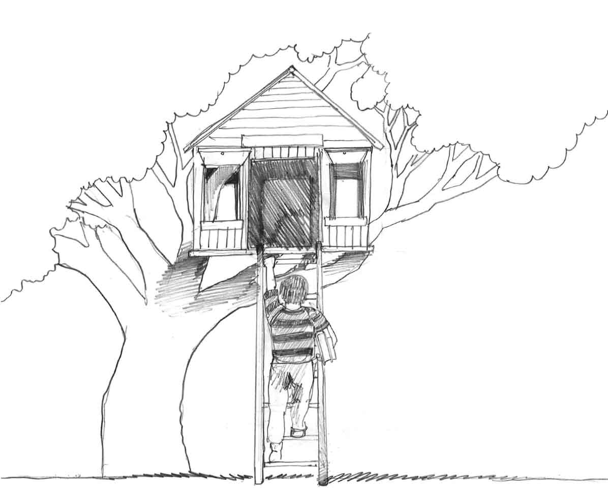 Раскраска: Treehouse (Здания и Архитектура) #66050 - Бесплатные раскраски для печати