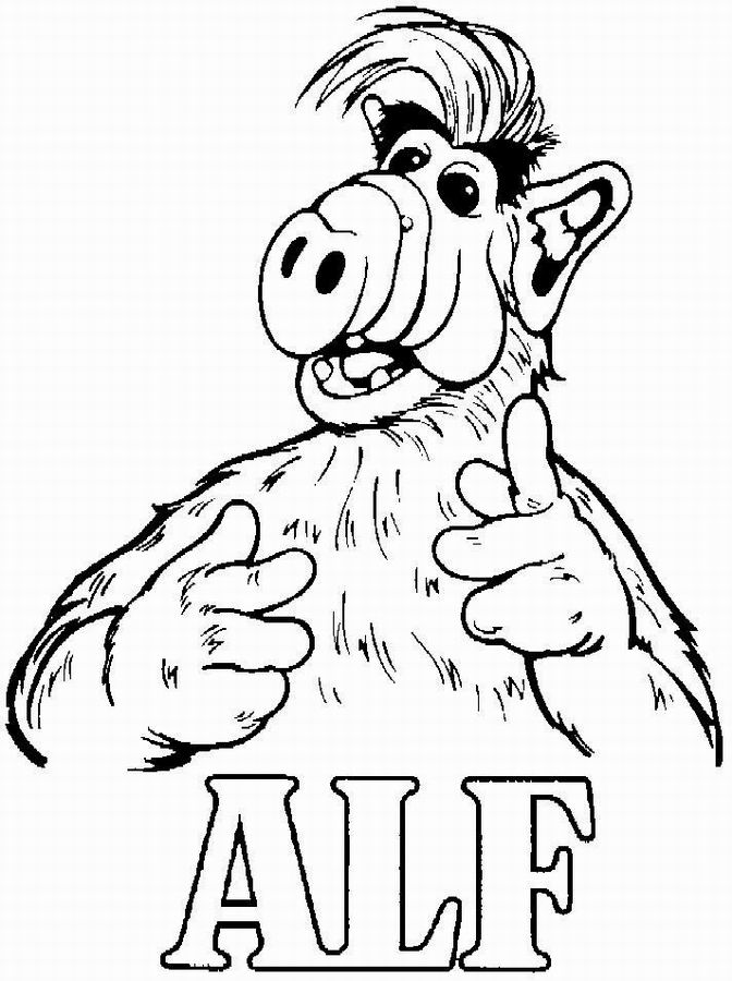 Раскраска: Alf (мультфильмы) #33667 - Бесплатные раскраски для печати