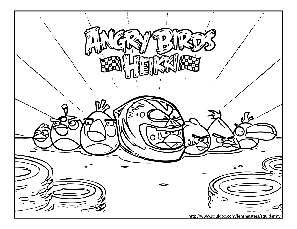 Раскраска: Angry Birds (мультфильмы) #25040 - Бесплатные раскраски для печати