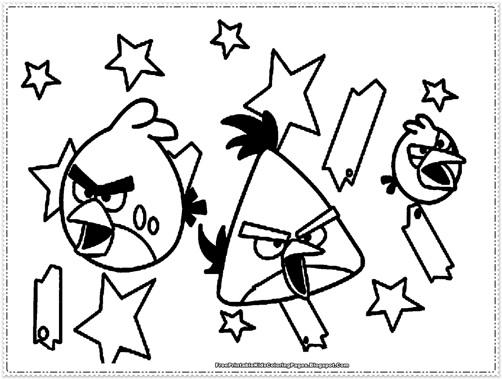 Раскраска: Angry Birds (мультфильмы) #25046 - Бесплатные раскраски для печати