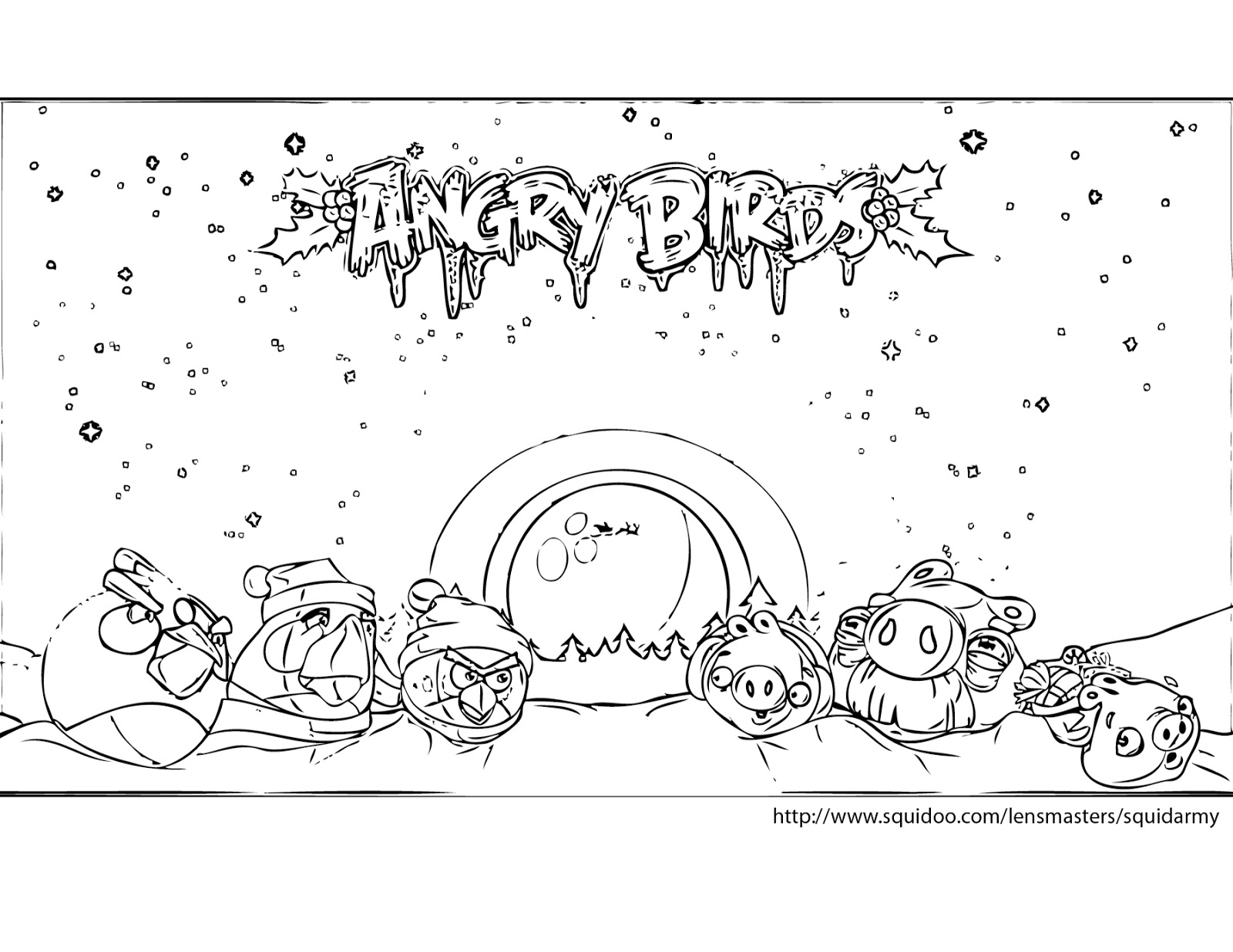 Раскраска: Angry Birds (мультфильмы) #25061 - Бесплатные раскраски для печати
