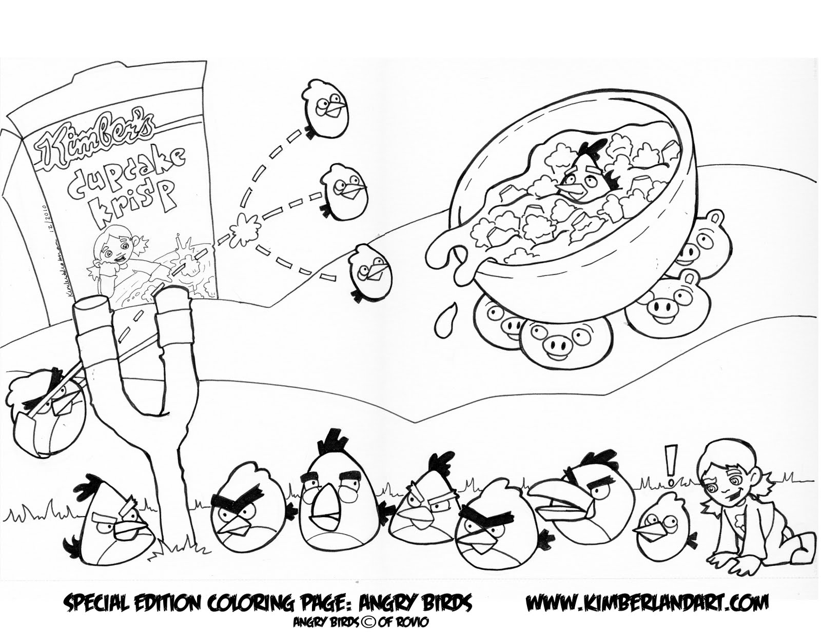 Раскраска: Angry Birds (мультфильмы) #25072 - Бесплатные раскраски для печати