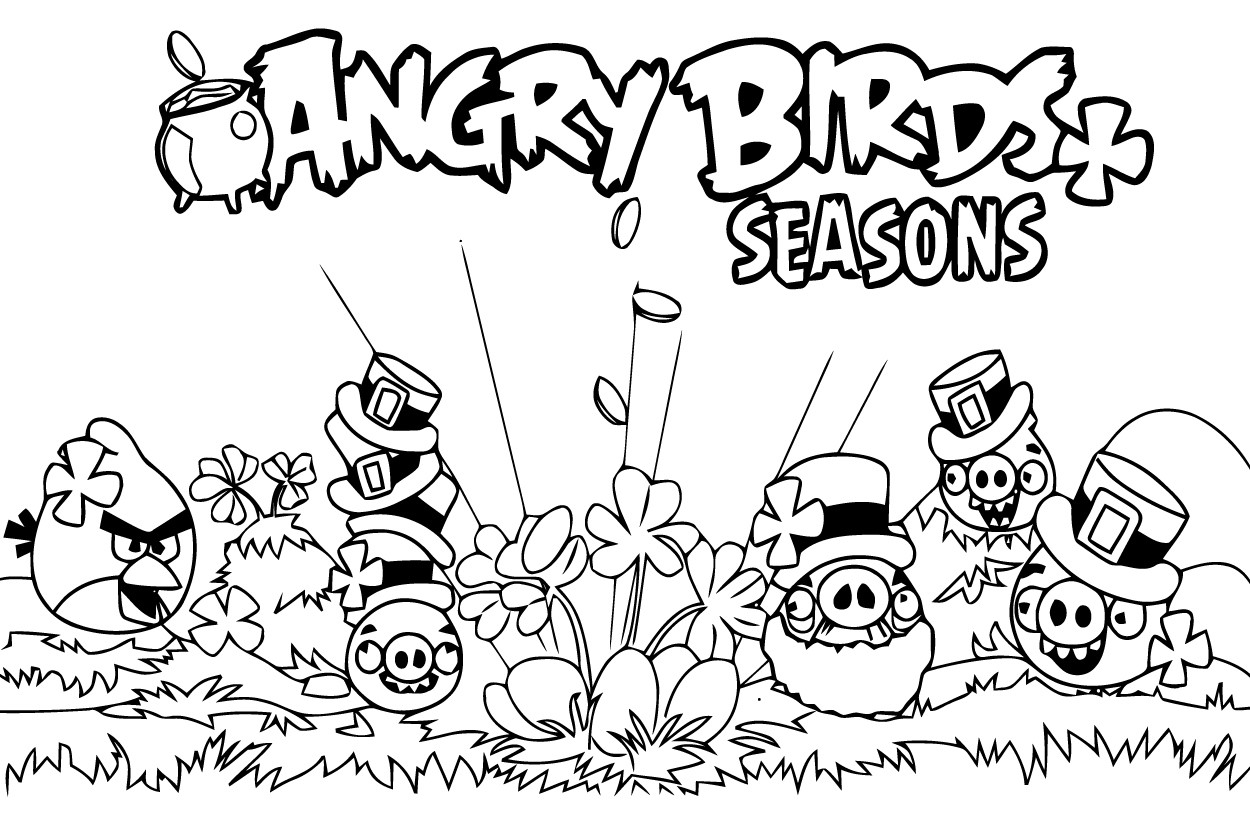 Раскраска: Angry Birds (мультфильмы) #25077 - Бесплатные раскраски для печати