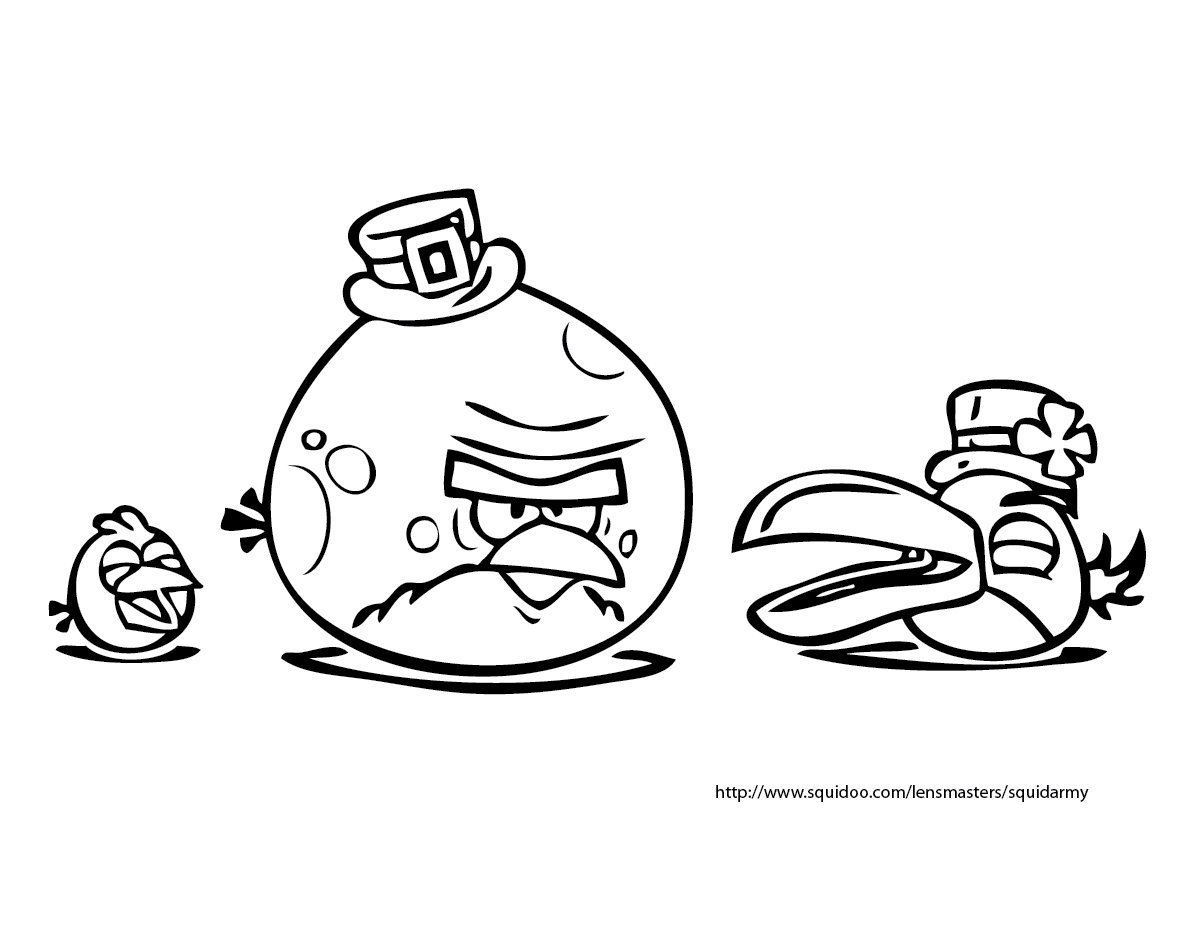 Раскраска: Angry Birds (мультфильмы) #25121 - Бесплатные раскраски для печати
