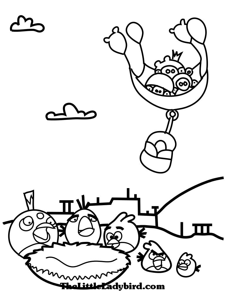 Раскраска: Angry Birds (мультфильмы) #25134 - Бесплатные раскраски для печати