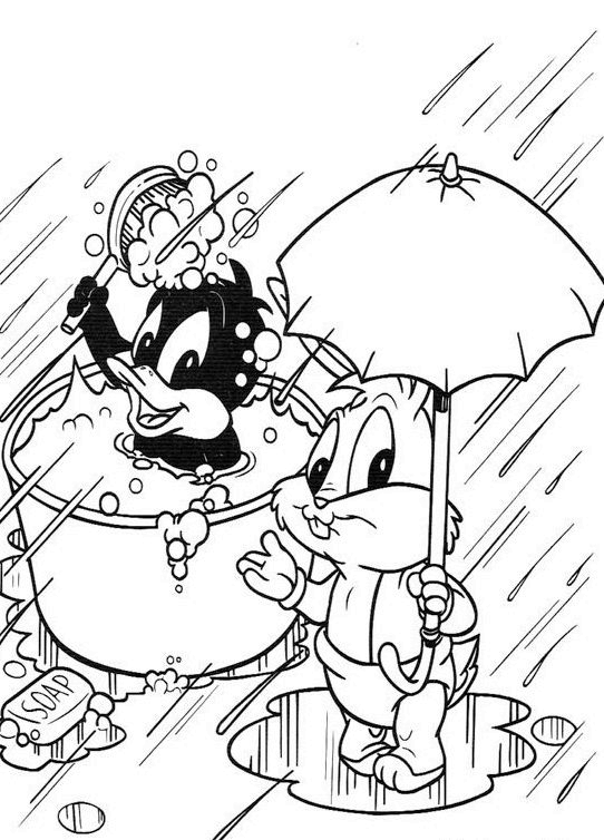 Раскраска: Baby Looney Tunes (мультфильмы) #26568 - Бесплатные раскраски для печати